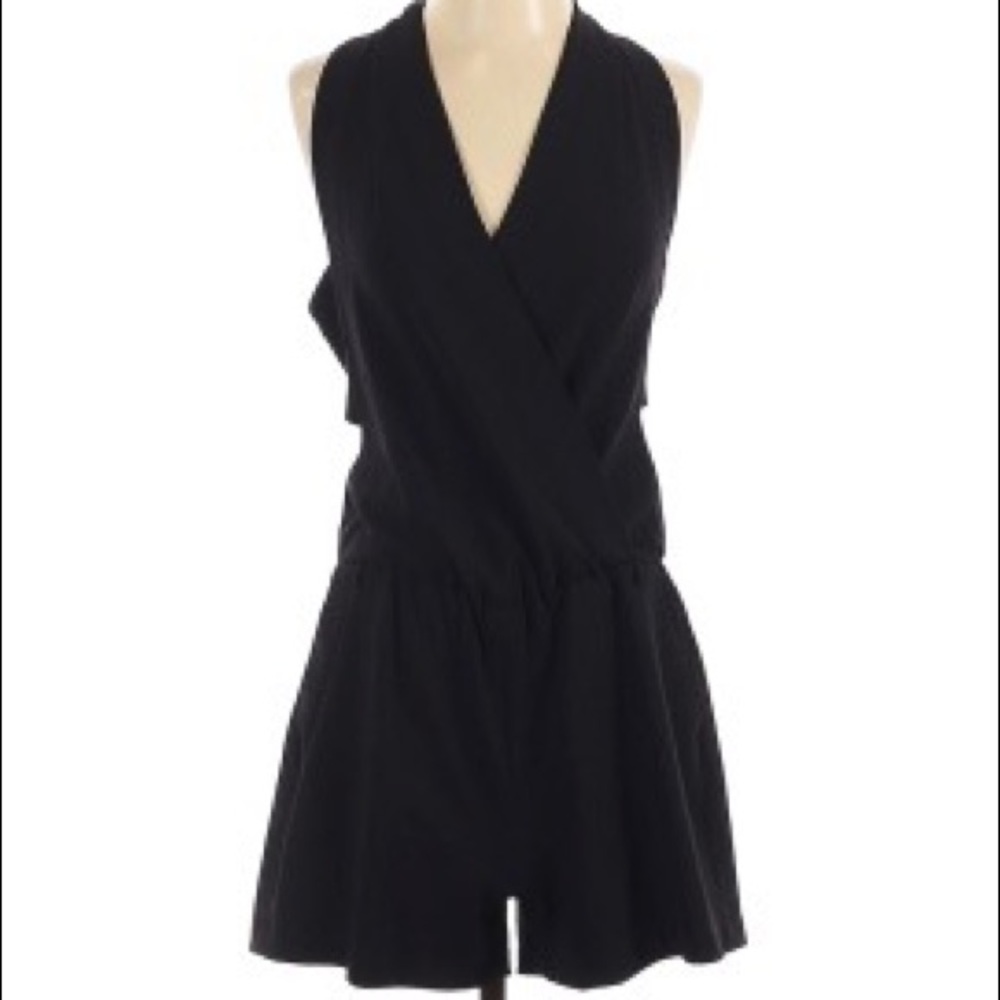 Robert Rodriguez Black Halter Romper